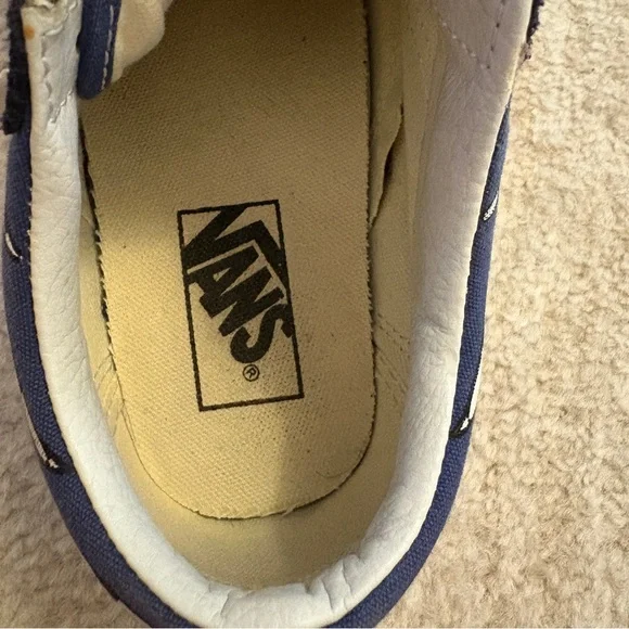 Vans Blue and White Checkered Old Skool Sneakers - Picture 8 of 11